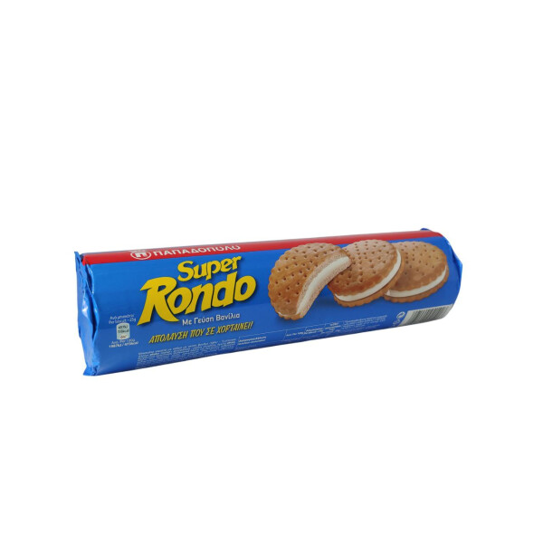 Keks Super Rondo mit Vanillecremefüllung (500g) Papadopoulos