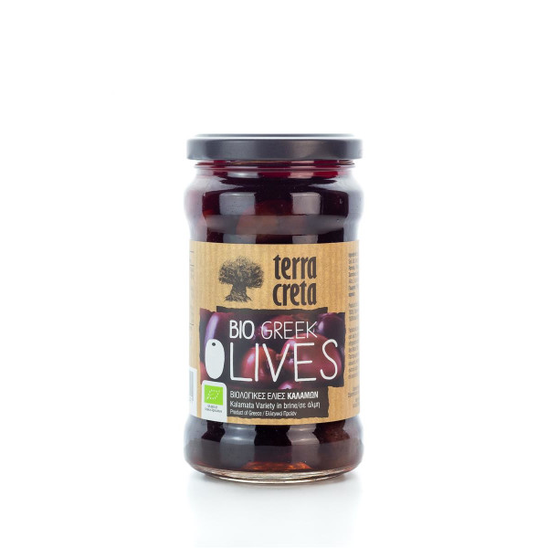 BIO Oliven Kalamata Terra Creta im Glas 315 ml