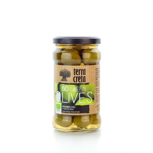 BIO grüne Oliven Terra Creta im Glas 315 ml