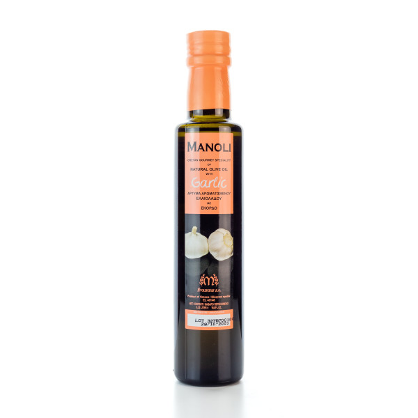 Knoblauch Olivenöl Extra Nativ MANOLI aus Kreta (250ml)