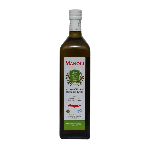 Manoli Extra natives Olivenöl aus Kreta, Griechenland (750ml Flasche)