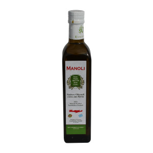Manoli Extra natives Olivenöl aus Kreta Griechenland (500ml Flasche)