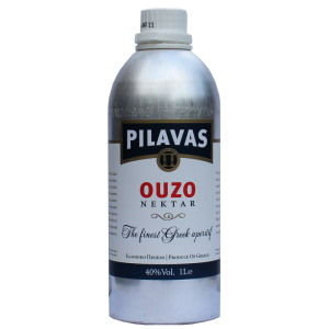 Ouzo Pilavas Nektar (1000ml / 40% vol.) - In stylischer...