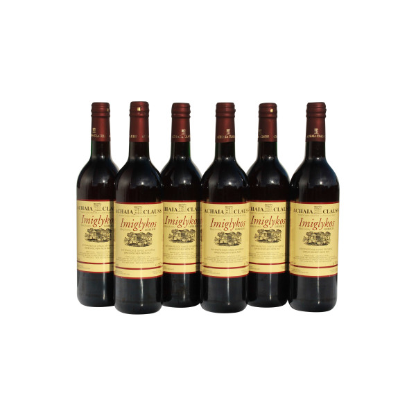 6x 750 ml Imiglykos griechischer Rotwein lieblich zum Liebhaber Preis!