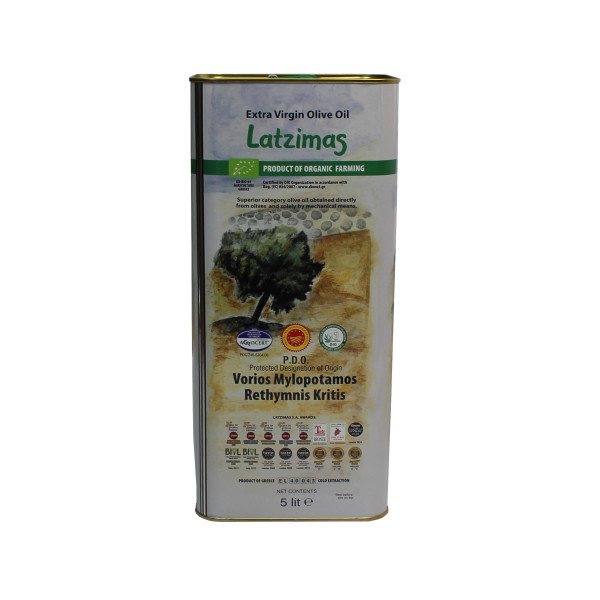 Latzimas BIO Extra Natives Olivenöl erste Kaltpressung (5L Kanister)