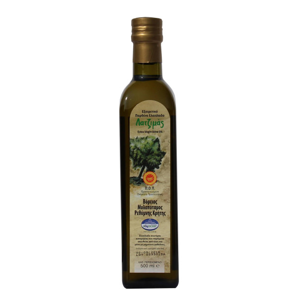 Latzimas Extra Natives Olivenöl g.U. - erste Kaltpressung (500 ml Flasche)