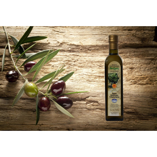 Latzimas Extra Natives Olivenöl g.U. - erste Kaltpressung (500 ml Flasche)