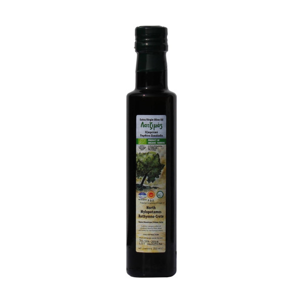 Latzimas BIO Extra Natives Olivenöl g.U. erste Kaltpressung (250 ml Flasche)