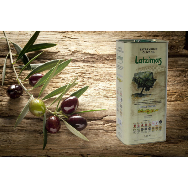 Latzimas Extra Natives Olivenöl g.U. - erste Kaltpressung (5L Kanister)