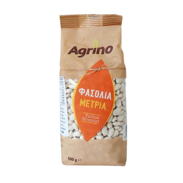 Weiße Bohnen mittelgroß 500g Beutel von Agrino