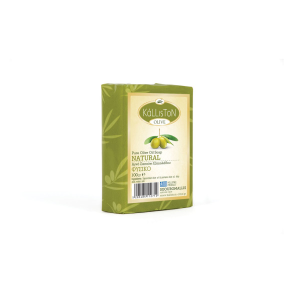 Traditional Olivenöl Seife Natural 100 gr. Stück von Kalliston