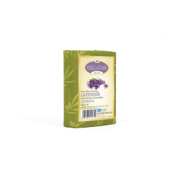 Traditional Olivenöl Seife Lavendel 100 gr. Stück von Kalliston
