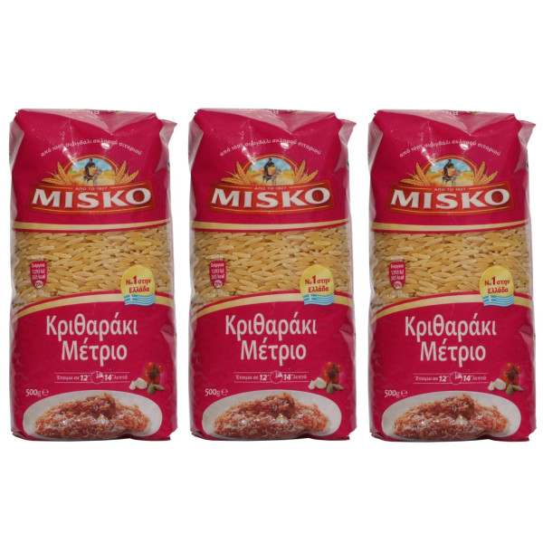 3x Reisnudeln - Manestra Mittel (500g) Misko