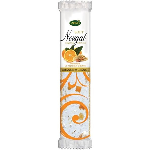 Mantolato Soft Nougat Orange & Erdnuss 70g Orino
