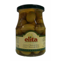 Oliven grün mit Kern (370g Glas) Elita