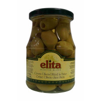 Oliven grün ohne Kern (370g Glas) Elita