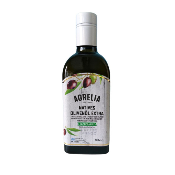 Olivenöl Extra Nativ Agrelia 500ml Flasche von Cretan Olive Mill