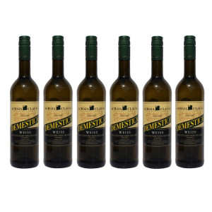 6x Demestica Weißwein trocken je 750ml Flasche von...