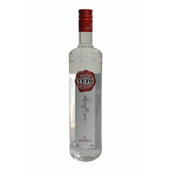 Ouzo Veto Red 700ml Flasche von Spentzas