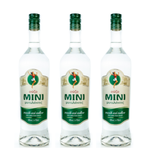 3x Ouzo Mini Mytilini (700ml/40% Vol.)