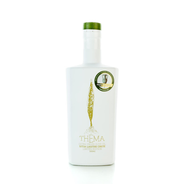Thema Olivenöl extra nativ 0,2% 500ml limited edition Flasche von Terra di Sitia
