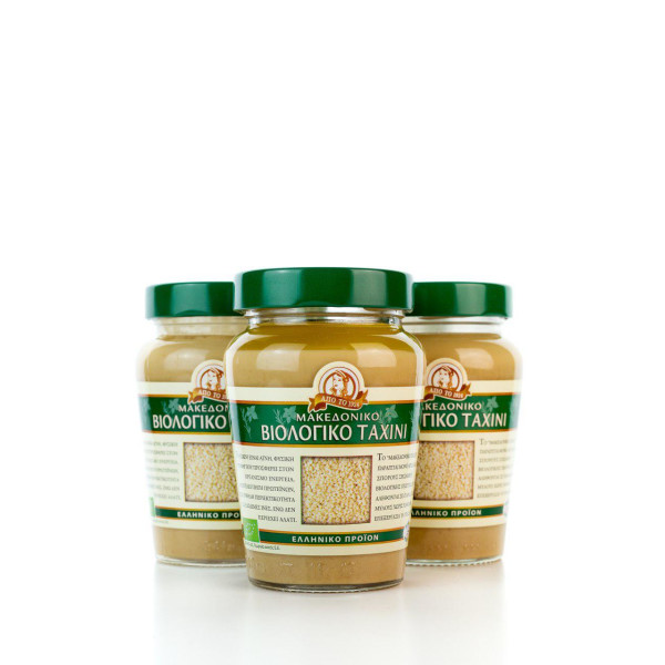 3 x Bio Tahini aus Makedonien (300g) Haitoglou im Set
