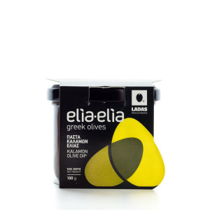 Schwarze Olivenpaste aus griechischen Amfissa-Oliven im...