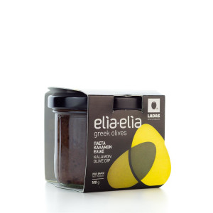 Schwarze Olivenpaste aus griechischen Amfissa-Oliven im Glas 100g von Elia-Elia