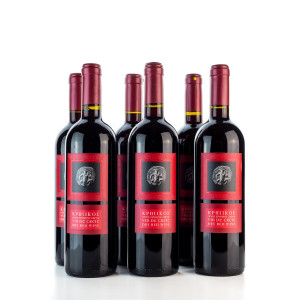 6x Vin de Crete Rot trocken 750ml 12% Michalakis