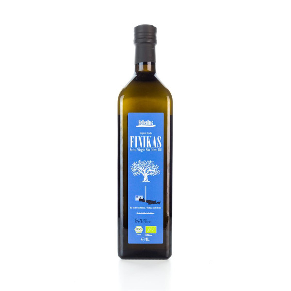 Finikas BIO Olivenöl extra nativ 1 Liter Flasche von Hellenikos