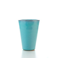 Hydria Original handgemachter Keramik Becher von Kreta - türkis