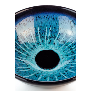 Hydria Original handgemachte Schale Nr. 1 von Kreta - schwarz blau