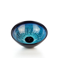 Hydria Original handgemachte Schale Nr. 1 von Kreta - schwarz blau