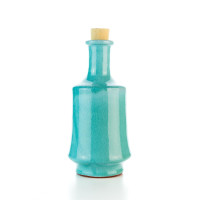 Hydria Original handgemachte Keramik Olivenöl/Raki Kanne von Kreta - türkis