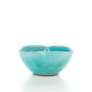 Hydria Original handgemachte Schale Herz Mini von Kreta - türkis