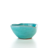 Hydria Original handgemachte Schale Herz Mini von Kreta - türkis