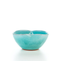 Hydria Original handgemachte Schale Herz Mini von Kreta - türkis