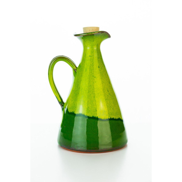 Hydria Original handgemachte Keramik Olivenöl Kanne von Kreta - grün