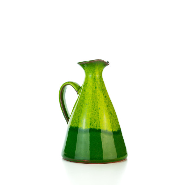 Hydria Original handgemachte Keramik Olivenöl Kanne klein von Kreta - grün