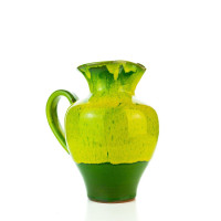 Hydria Original handgemachte Keramik Kanne von Kreta klein - grün