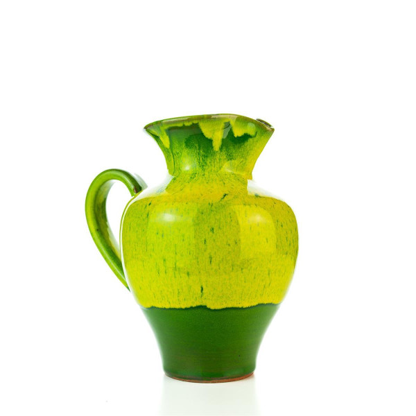 Hydria Original handgemachte Keramik Kanne von Kreta mittel - grün