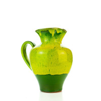 Hydria Original handgemachte Keramik Kanne von Kreta mittel - grün