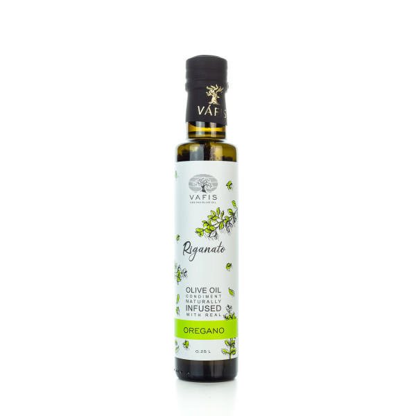 Vafis Extra natives Olivenöl mit Oregano aus Sivas Kreta 250ml Flasche