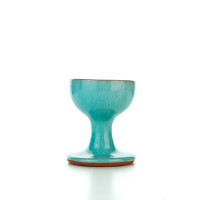 Hydria Original handgemachter Keramik Eierbecher von Kreta - türkis