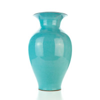 Hydria Original handgemachte Vase mittel von Kreta - türkis