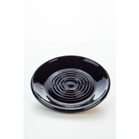Hydria Original handgemachte Keramik Unterteller klein von Kreta - schwarz