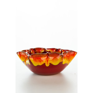 Hydria Original handgemachte Schale Blume Groß von...