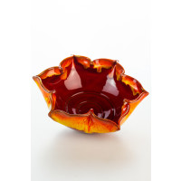 Hydria Original handgemachte Schale Blume Groß von Kreta - rot