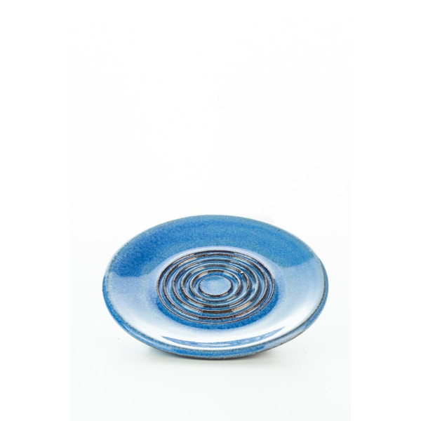 Hydria Original handgemachte Keramik Unterteller klein von Kreta - blau