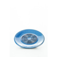 Hydria Original handgemachte Keramik Unterteller klein von Kreta - blau